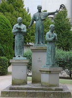 A statue of Francis Xavier in Kagoshima, Japan. 