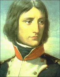 Napoleon Bonaparte (1769–1821) shown here as a young officer. 